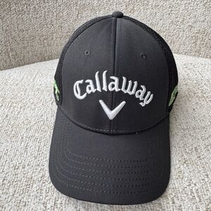 New Callaway Charcoal Cap with White and Green Embroidery